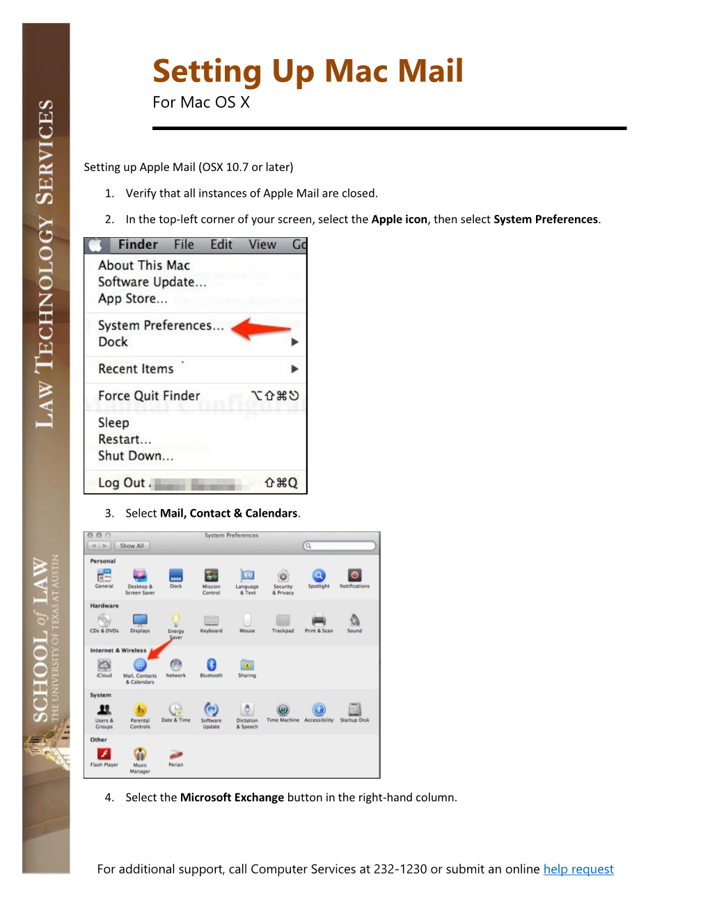 Setting up Mac Mail for Mac OS X