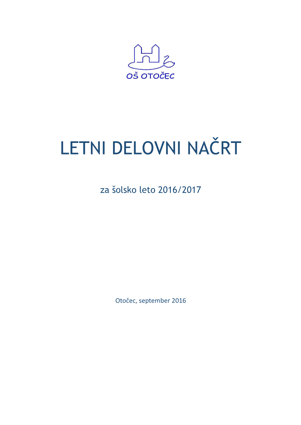 Letni Delovni Načrt