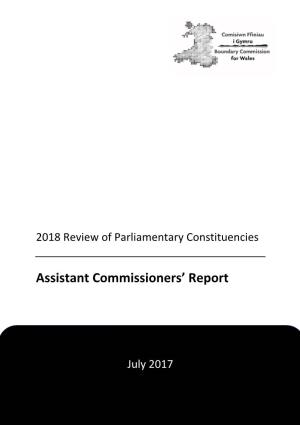 Assistant Commissioners Report