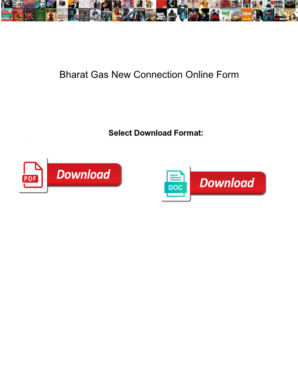 Bharat Gas New Connection Online Form