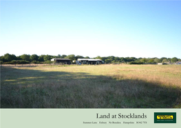 Land at Stocklands Sales Particulars