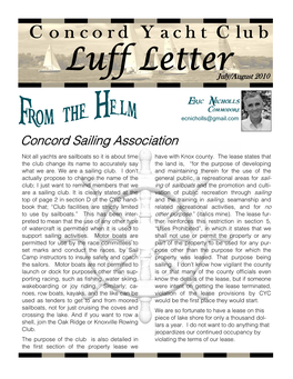 Concord Sailing Association