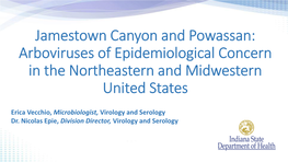 Jamestown Canyon Virus and Powassan Virus