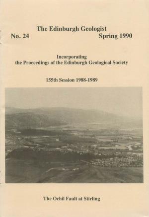 Edinburgh Geologist No. 24. Spring 1990