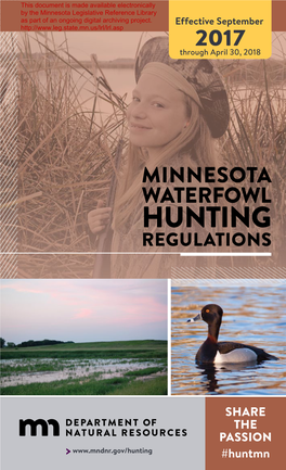 Waterfowl Regulation Book 2017