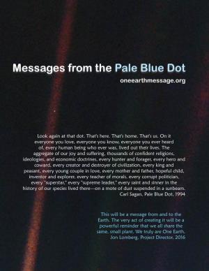 Messages from the Pale Blue Dot Oneearthmessage.Org