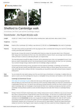 Shelford to Cambridge Walk - SWC