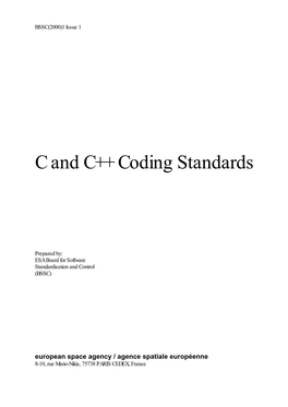C and C++ Coding Standards