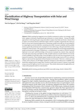 Electrification of Highway Transportation with Solar and Wind