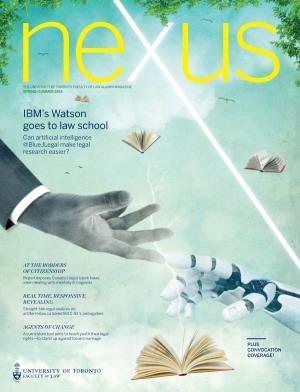 IBM's Watson Goes to Law School