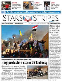 Iraqi Protesters Storm US Embassy Tics Published by the Federal News Network Stated