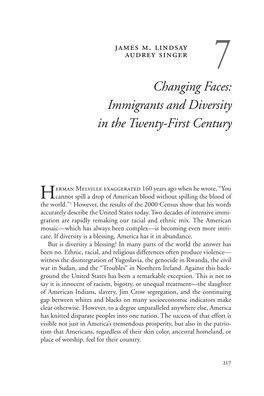 Changing Faces: Immigrants and Diversity in the Twenty-First Century
