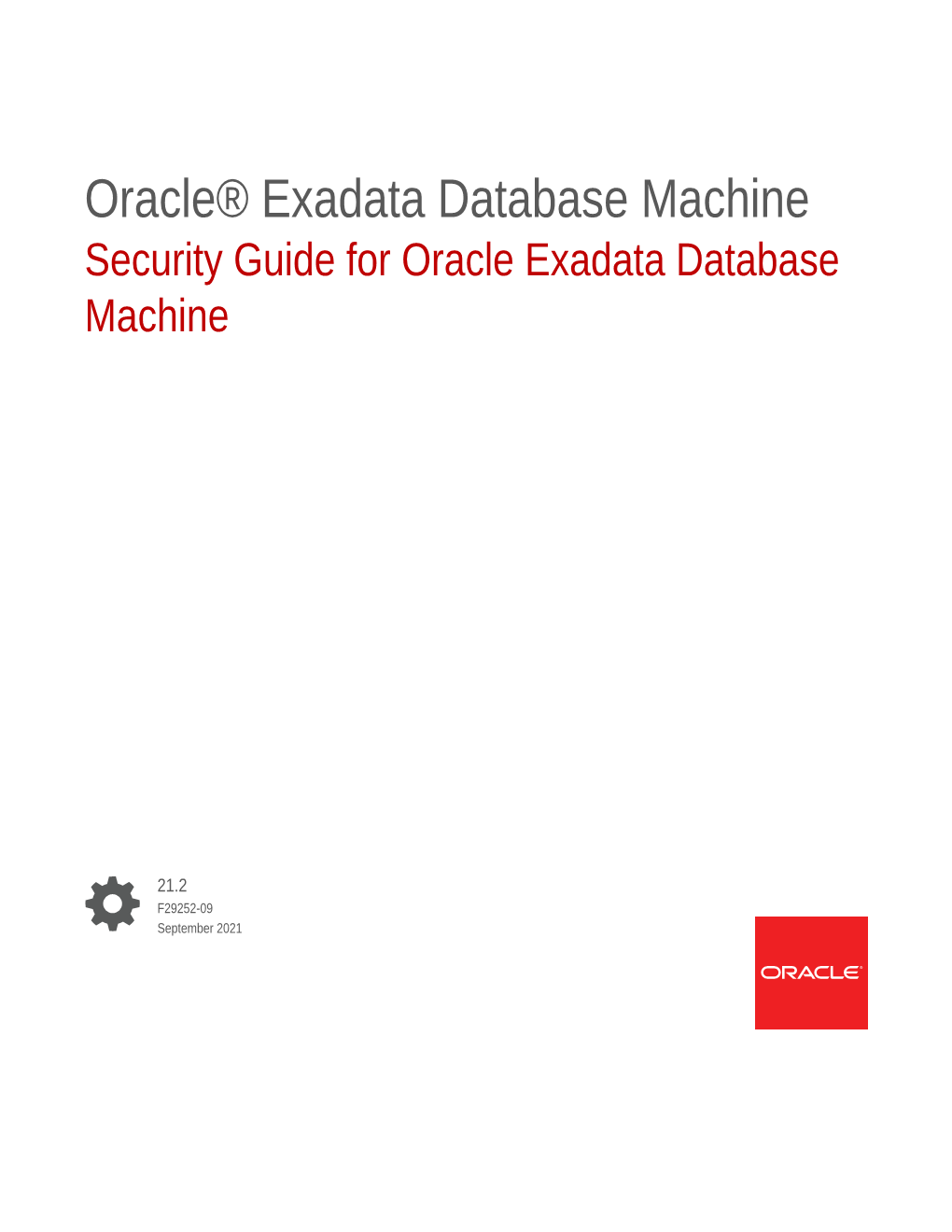 Security Guide for Oracle Exadata Database Machine