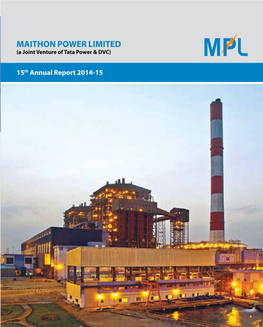 MAITHON POWER LIMITED (A Joint Venture of Tata Power & DVC)