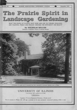 University of Illinois Agricultural Extension Station Circular
