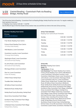 23 Bus Time Schedule & Line Route