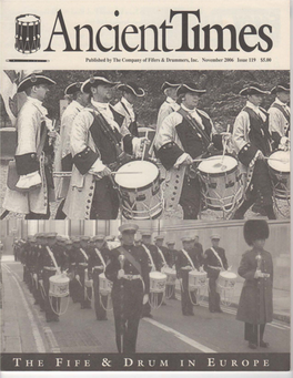 Published by the Company of Fifers & Drummers, Inc. November 2006