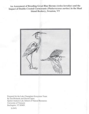 An Assessment of Breeding Great Blue Herons (Ardea Herijdias)