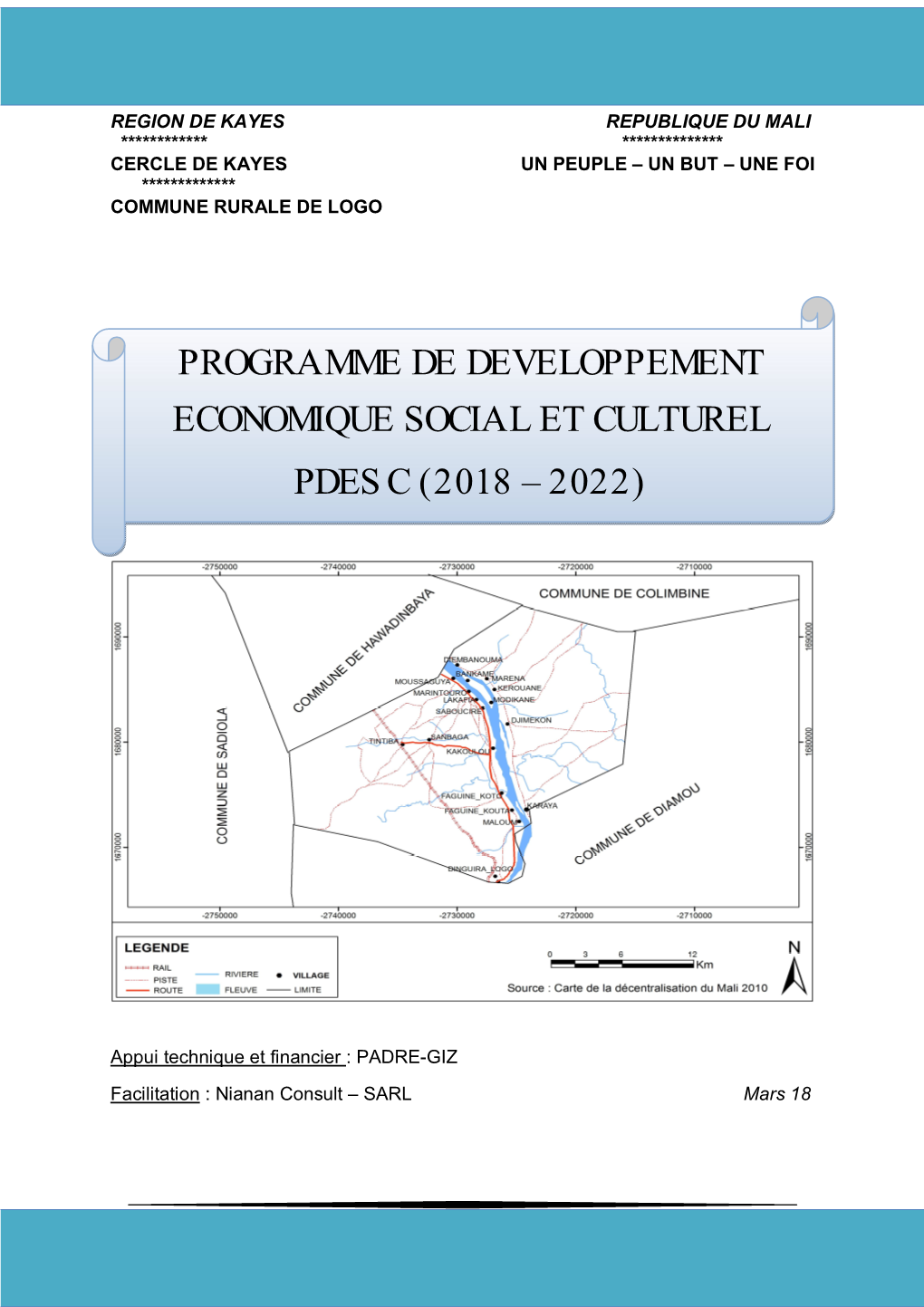 Programme De Developpement Economique Social Et Culturel Pdesc (2018 – 2022)