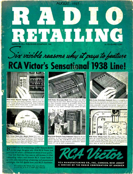 RCA Victor's Sensatinai 1938 Line!