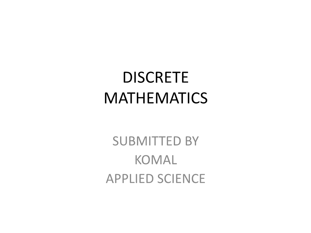 Unit-IV : Algebraic Structures