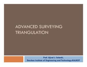 Advanced Surveying Triangulation