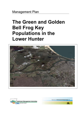 The Green and Golden Bell Frog Key Populations in the Lower Hunter