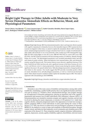 Immediate Effects on Behavior, Mood, and Physiological Parameters