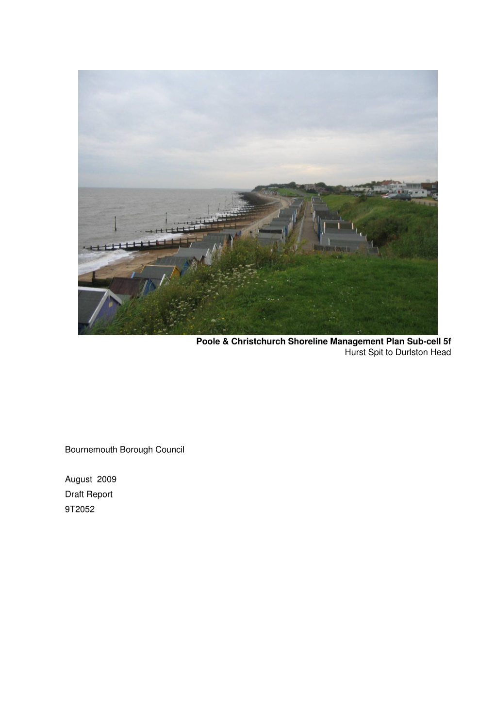 Poole & Christchurch Shoreline Management Plan Sub-Cell 5F Hurst