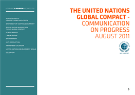 The Un Ited Nations Global Compact