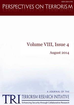 Perspectives on Terrorism, Volume 8, Issue 4
