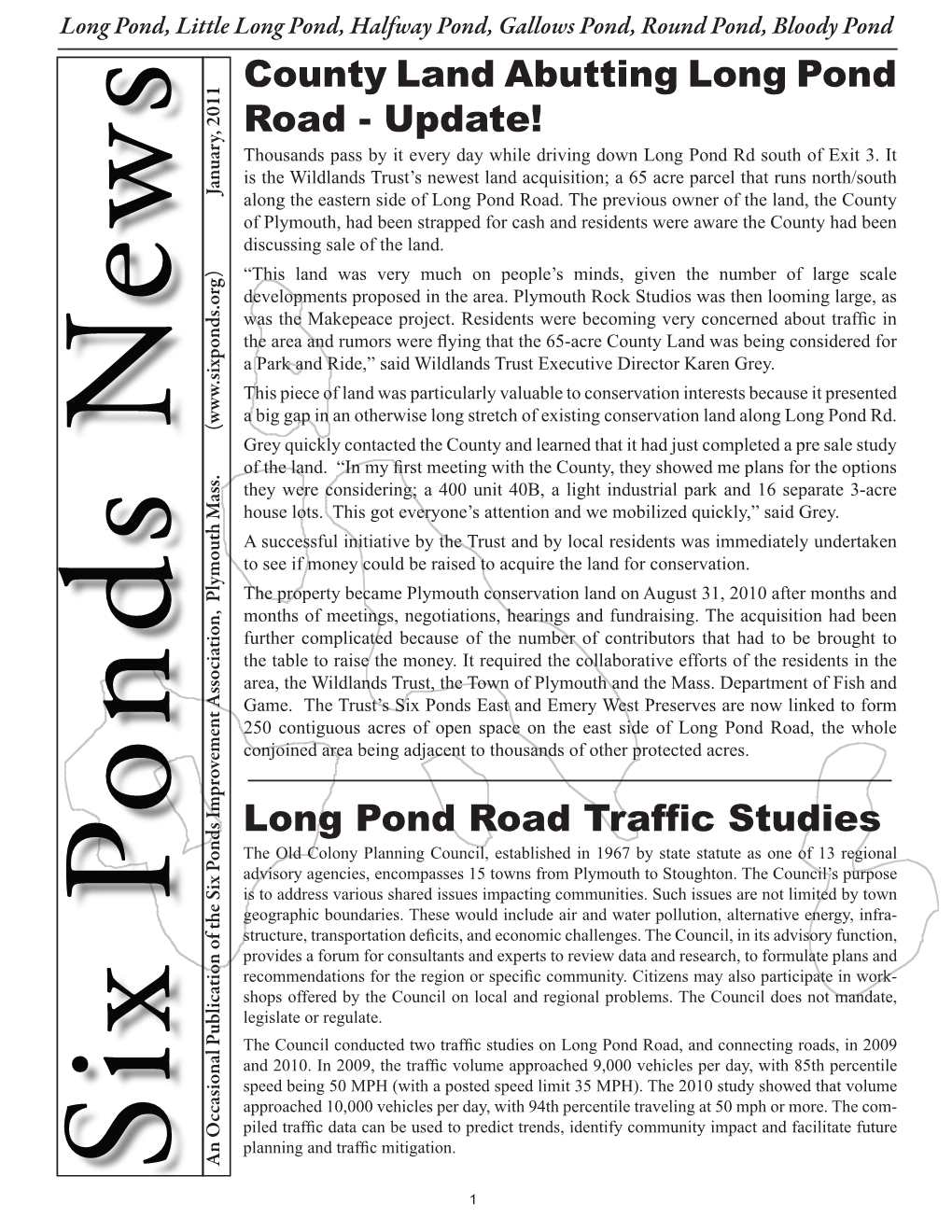 Long Pond Road Traffic Studies