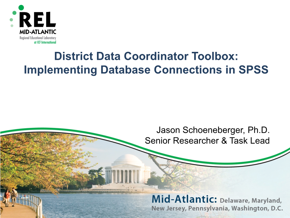 Implementing Database Connections in SPSS