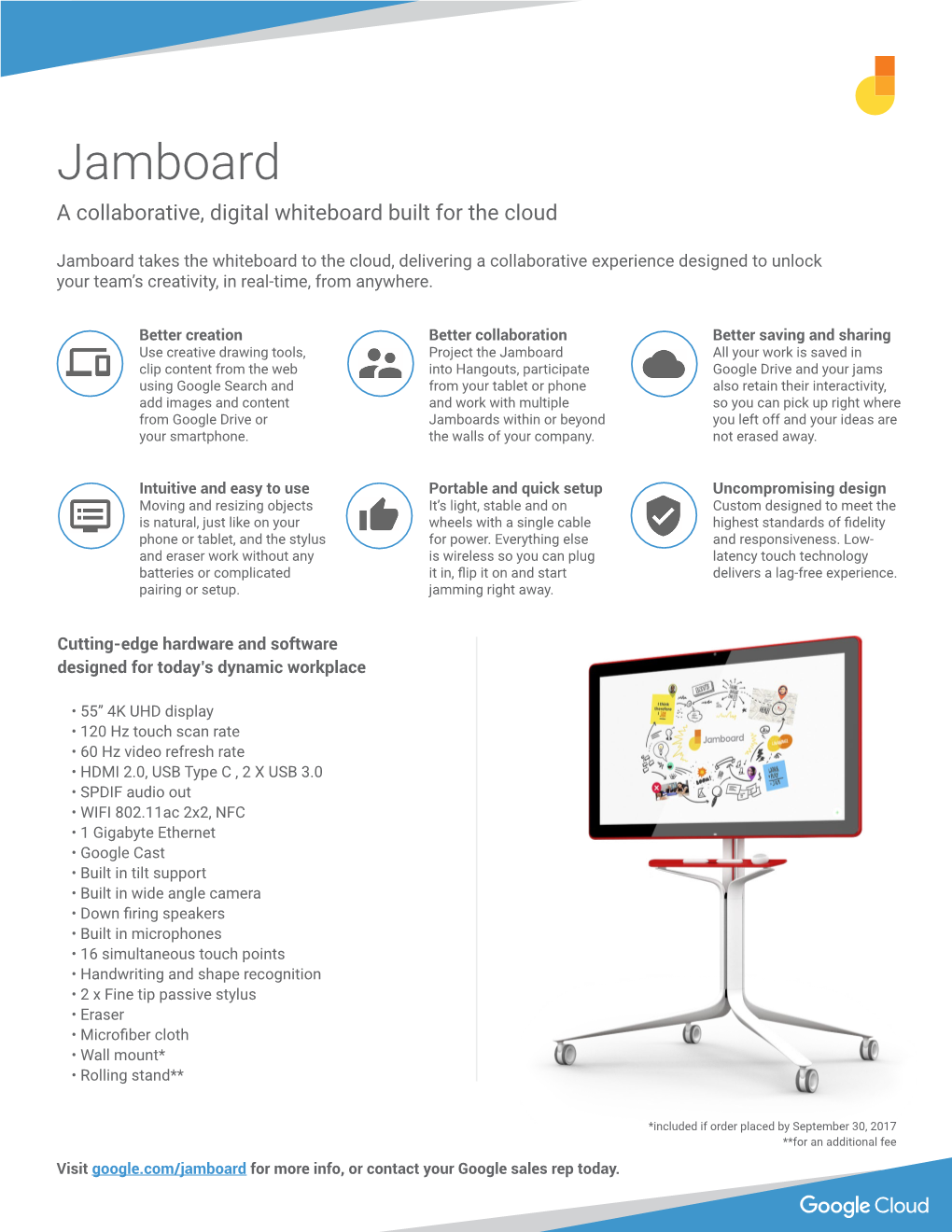 Jamboard a Collaborative, Digital Whiteboard Built for the Cloud