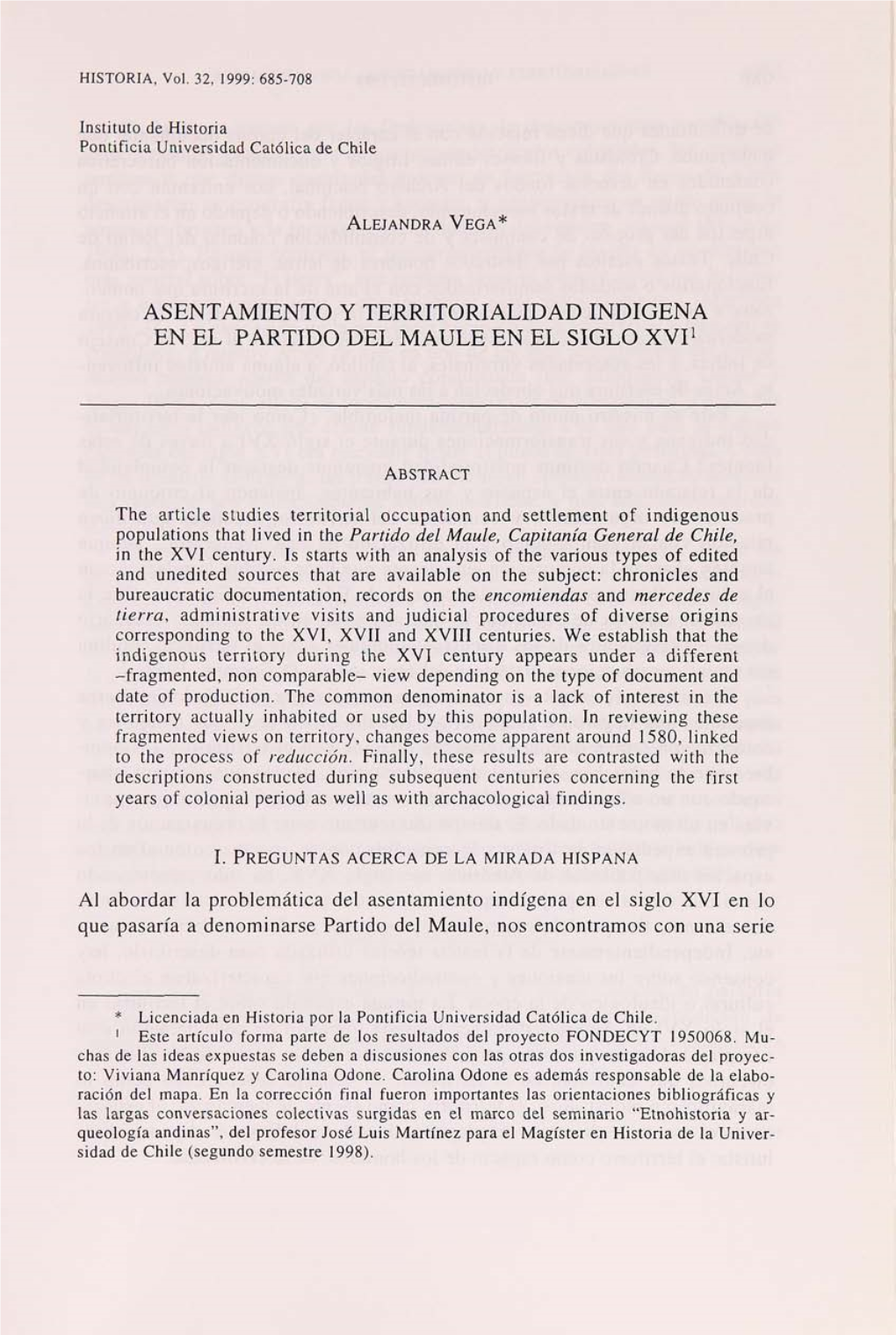 XVI1 Maule, Capitanía General De Judicial Procedures of Diverse