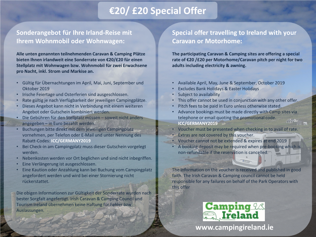 €20/ £20 Special Offer