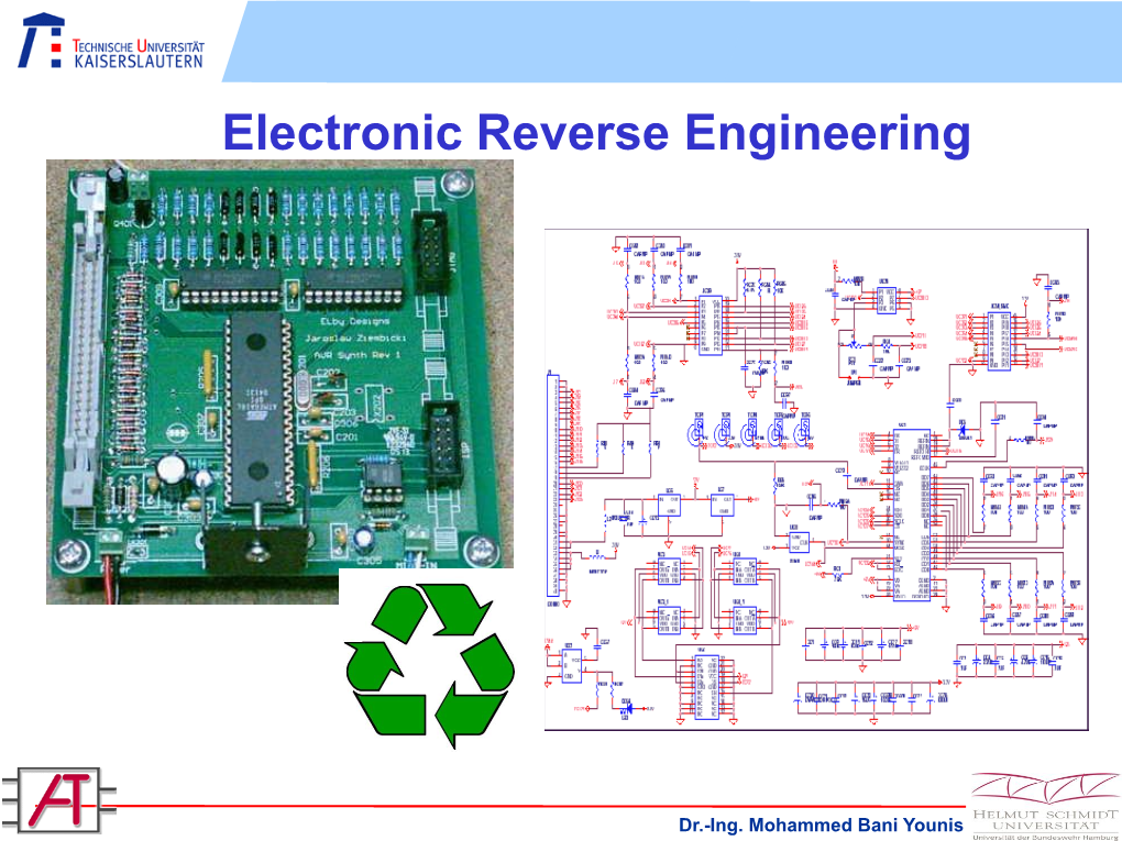 Electronic Reverse Engineering