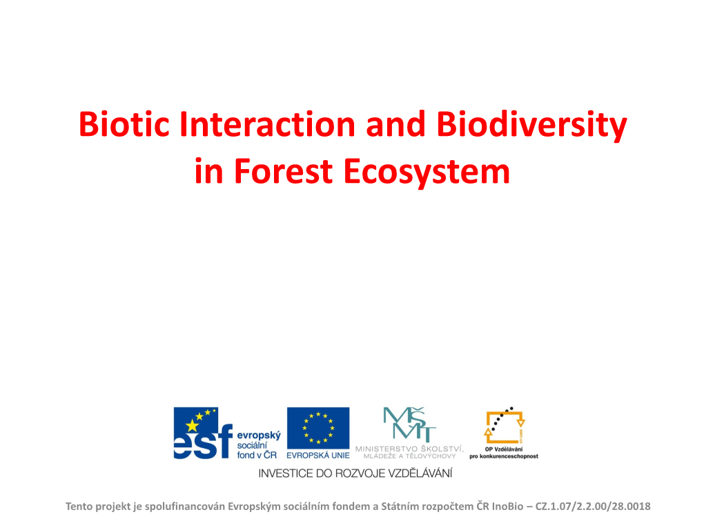 Introduction to Forest Ecology