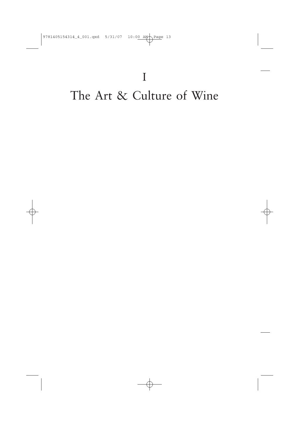 The Art & Culture of Wine