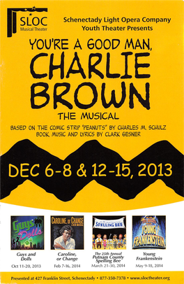 Charlie Brown the Musical Ba5ep on the Comic Strip "Peanuts" Bv Charles M