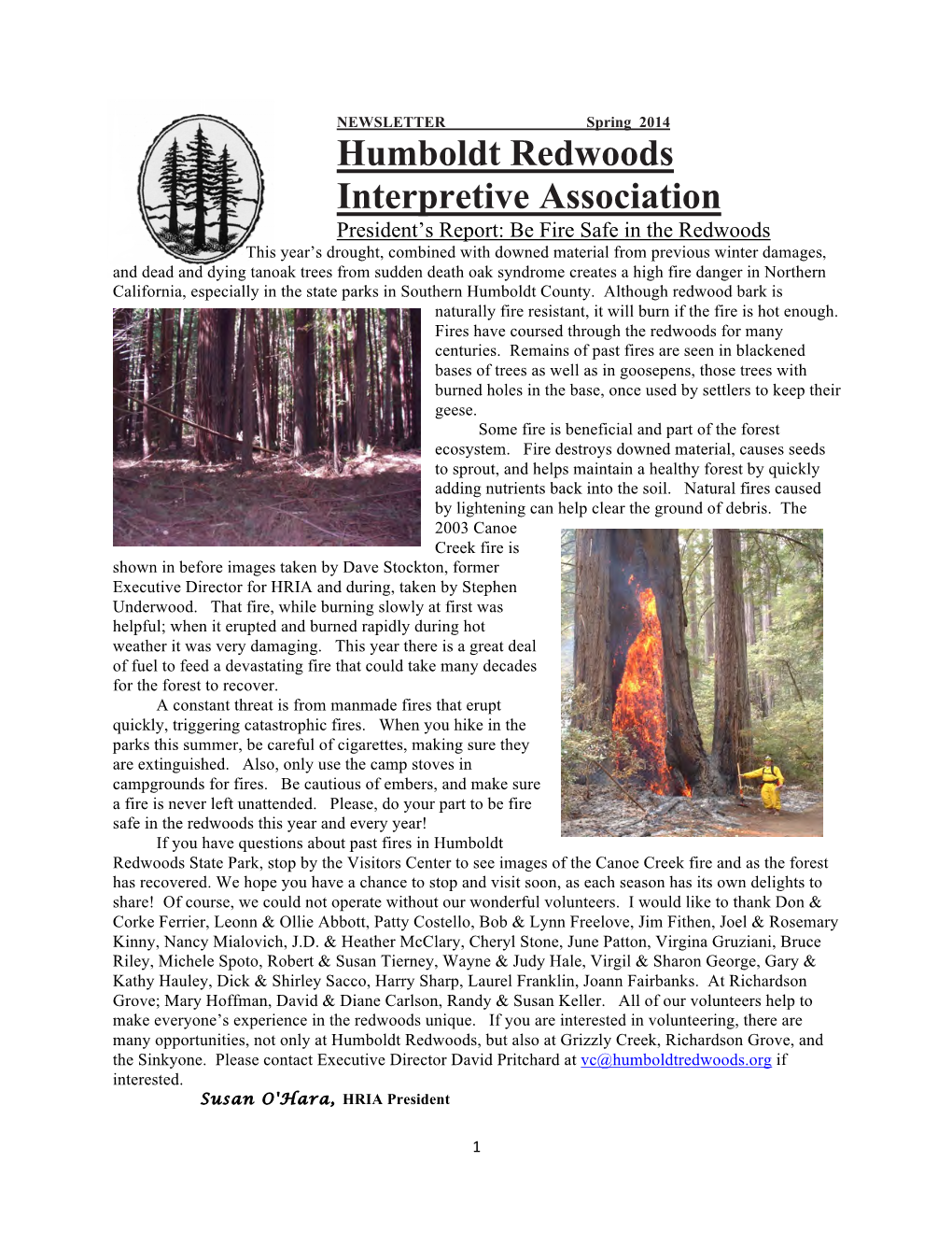 Spring 2014 Newsletter