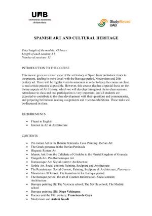 Spanish Art and Cultural Heritage