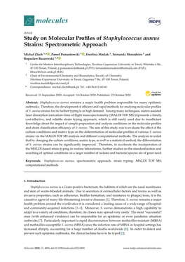 Study on Molecular Profiles of Staphylococcus Aureus Strains