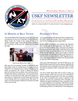 Uskf Newsletter