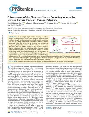 Enhancement of the Electron–Phonon Scattering Induced By