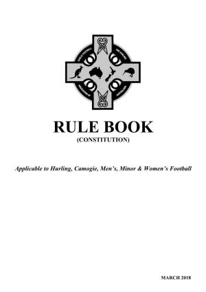 Rule Book (Constitution)