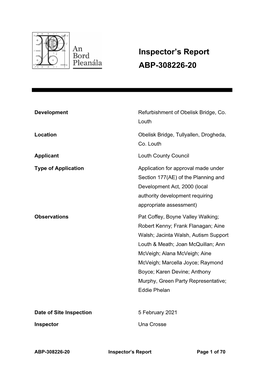 Inspector's Report ABP-308226-20