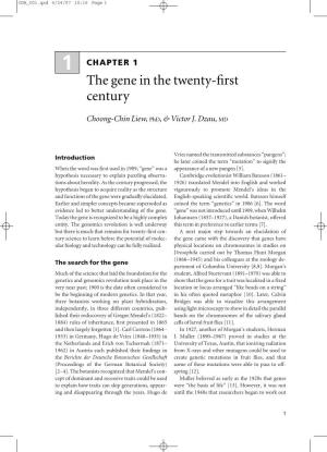 The Gene in the Twenty-First Century