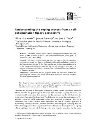 Understanding the Coping Process from a Self-Determination