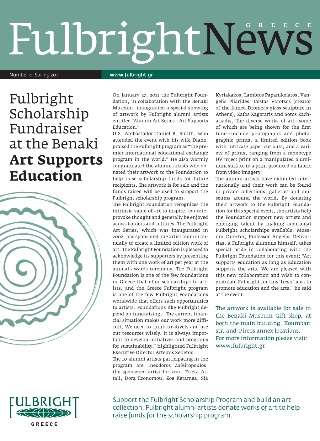 Fulbright Scholarship Fundraiser at the Benaki Art Supports Education